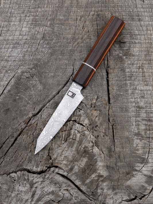 Paring – 3.5" Stainless Damascus Steel Blade & Bocote Handle