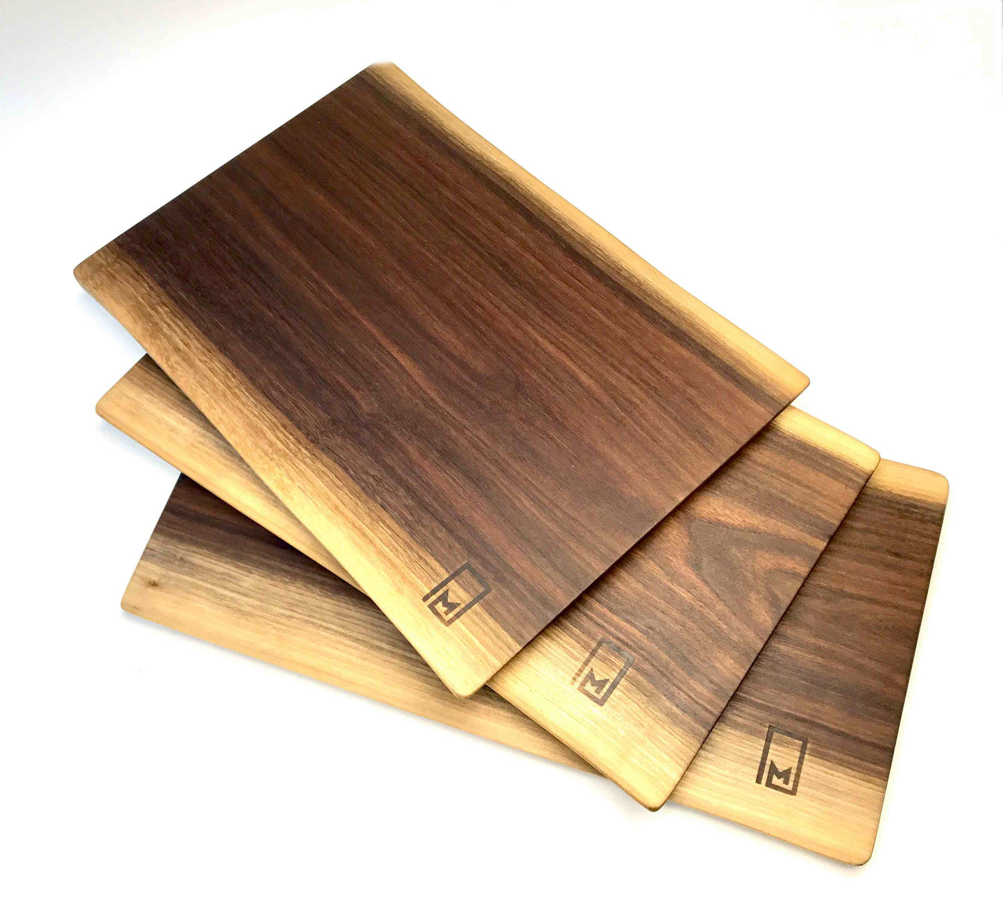 Natural Live Edge Walnut Cutting Boards