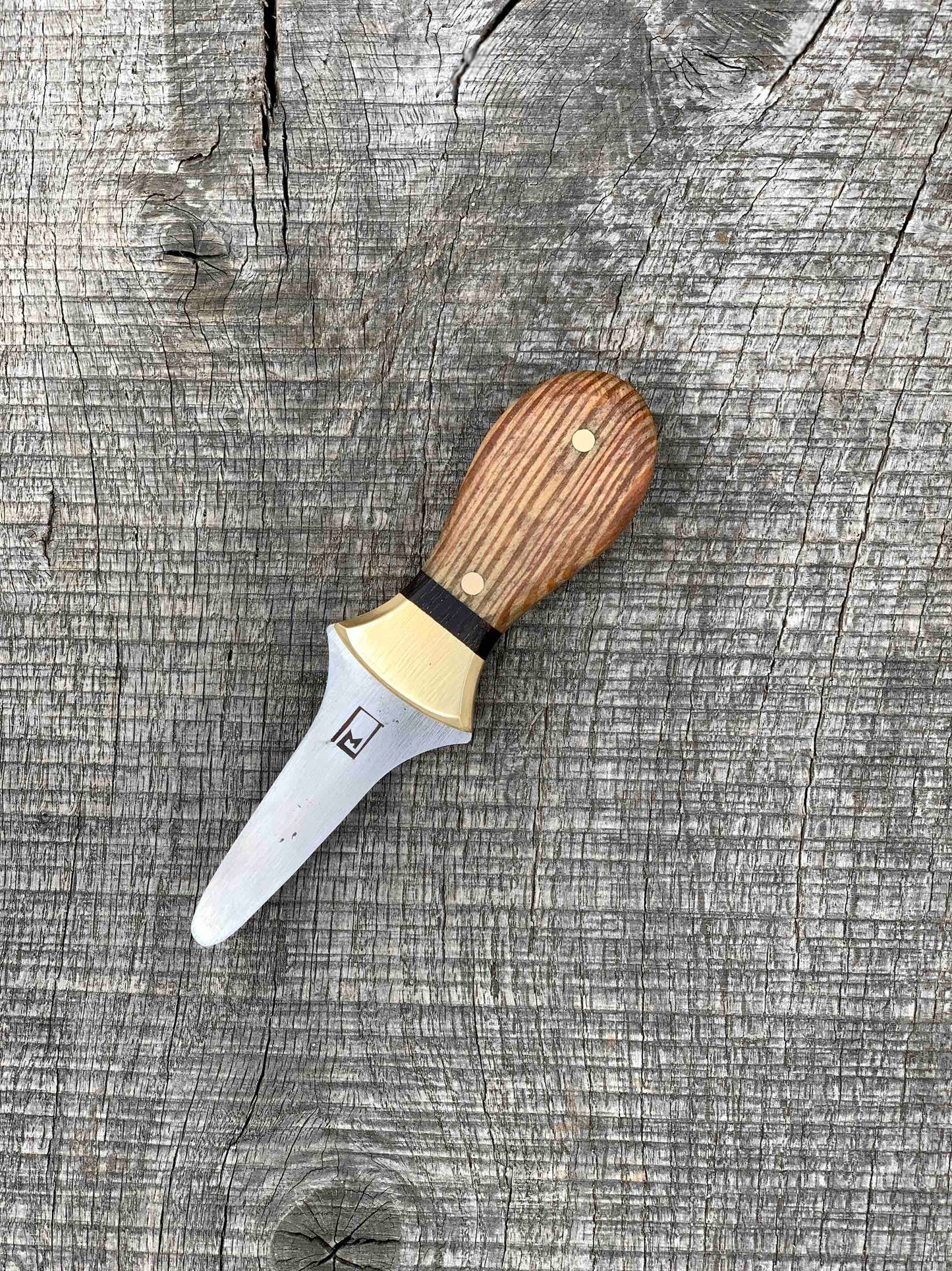 Motha Shucka: Heart Pine, Brass and Wenge