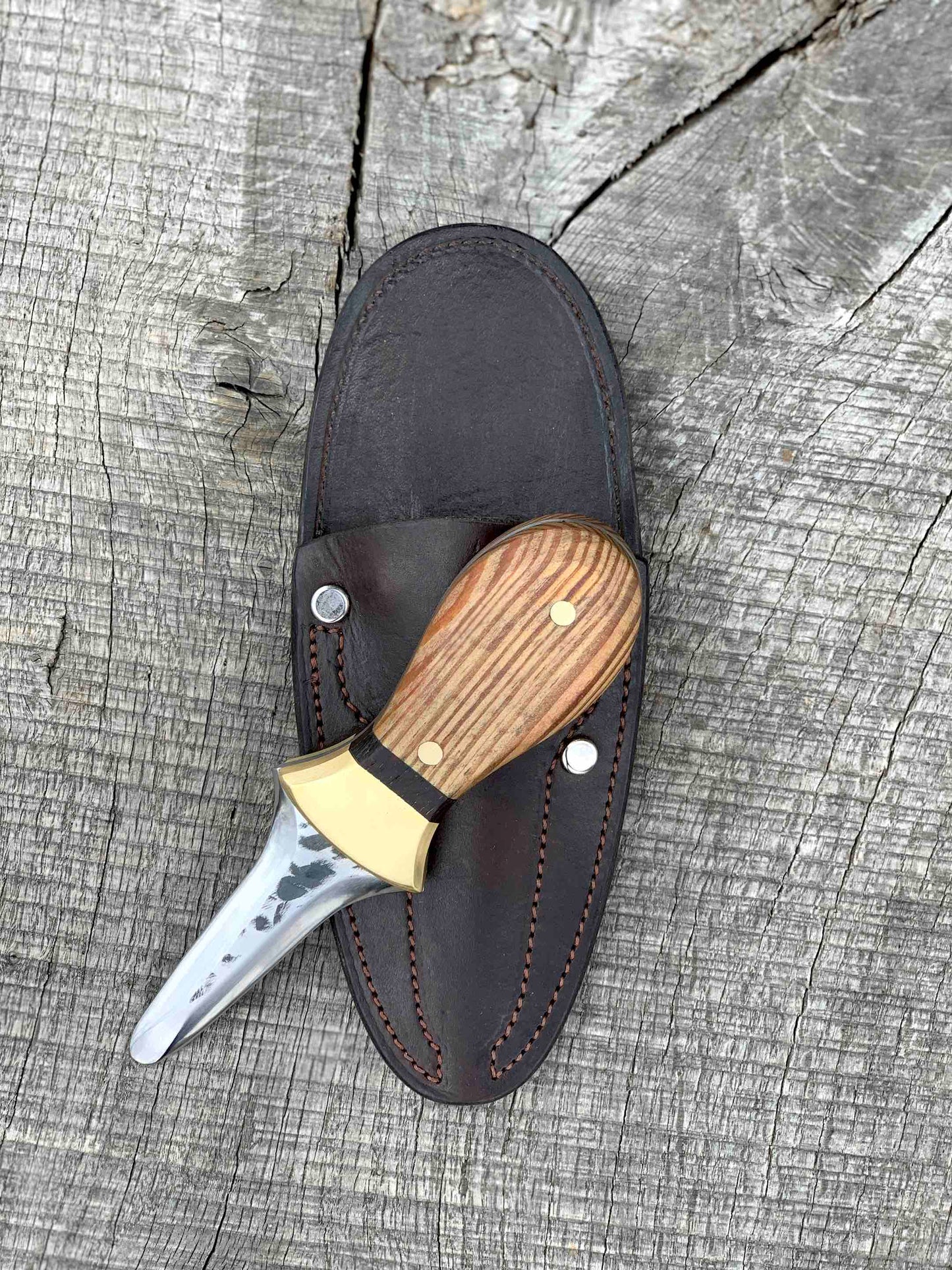 Motha Shucka: Heart Pine, Brass and Wenge