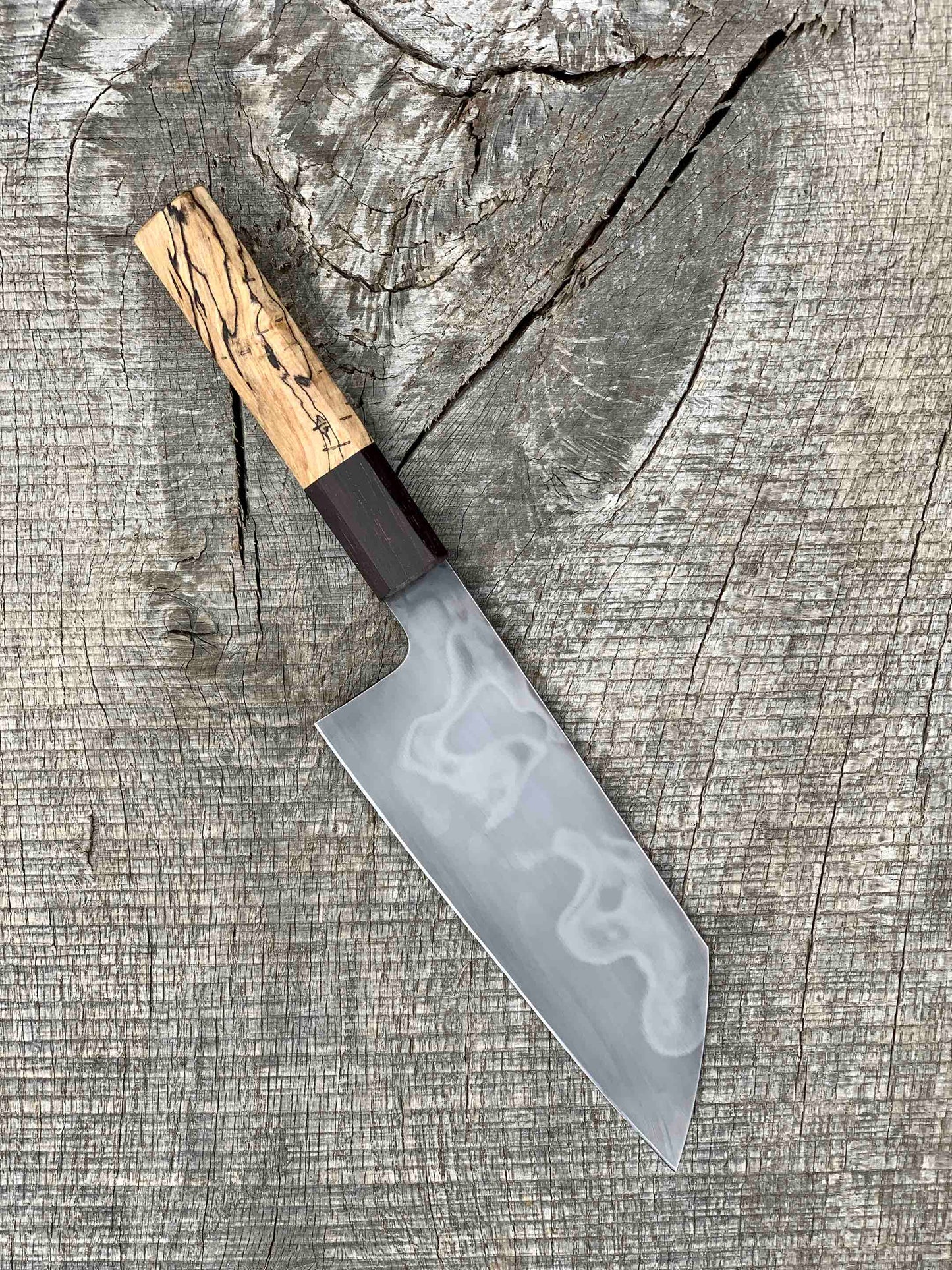 178mm/7" Bunka with Spalted Maple and Rosewood