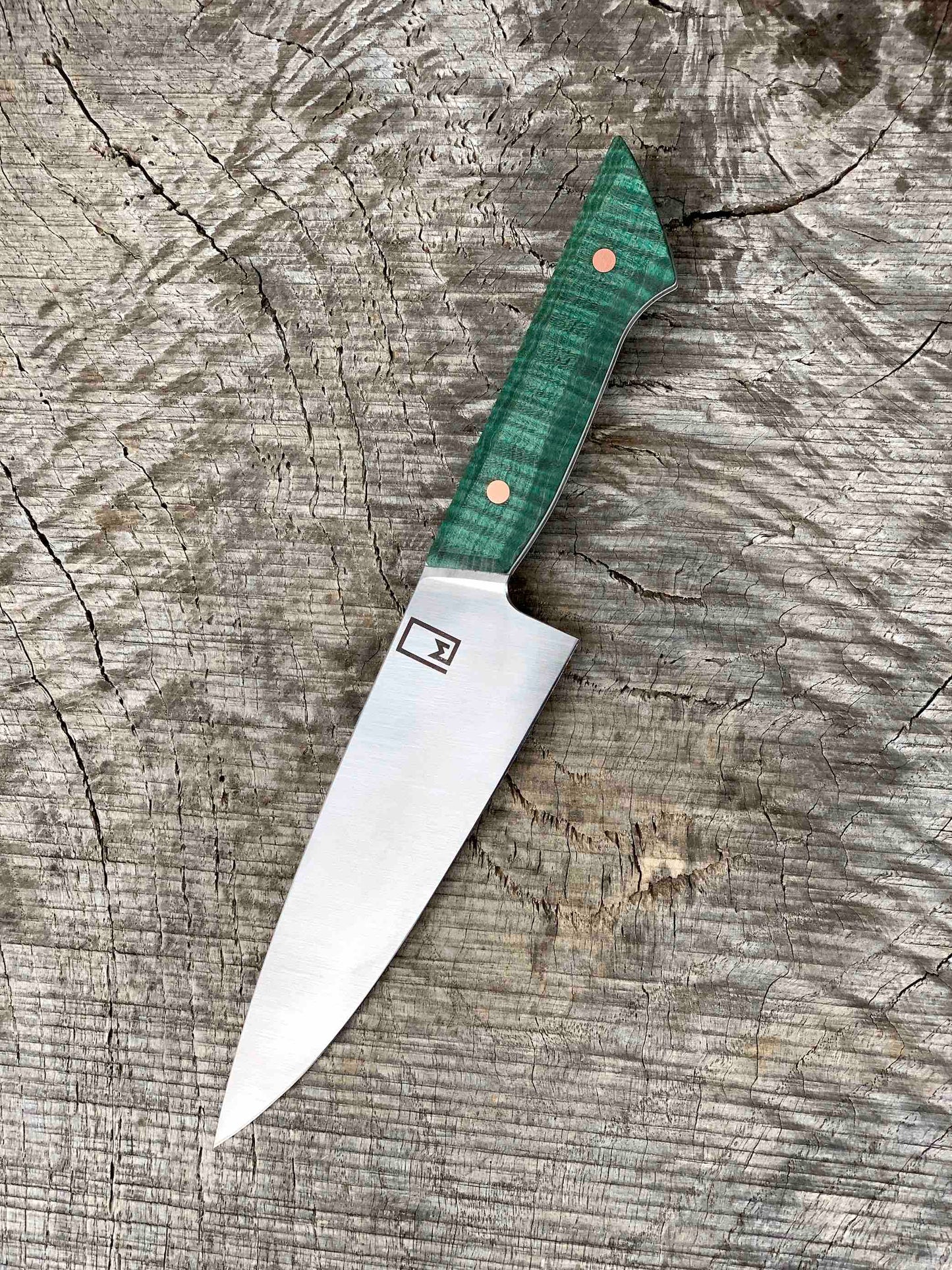 7.25" Chef's Knife with Dyed Mango and G10