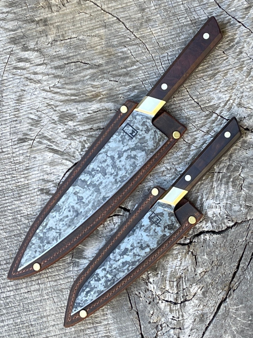 Fusion Design Series Professional Line: Mustard Patina Carbon Set with Walnut and Brass