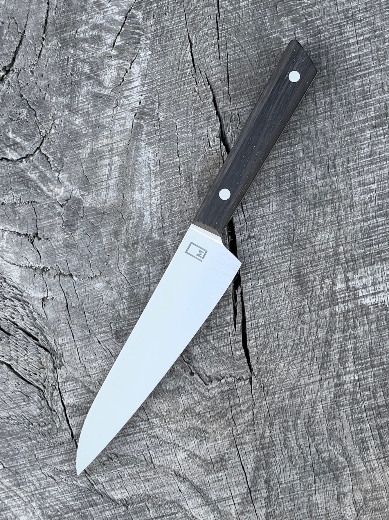 Fusion Honesuke – 6" Stainless Blade, ancient bog Oak and G-10 liners