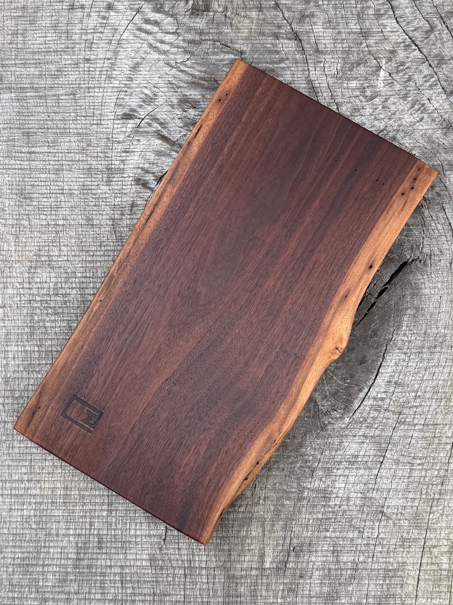Natural Live Edge Walnut Cutting Boards