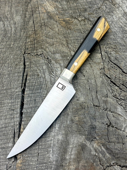 Charcuterie Knife & Board Set - Stainless with Ebony 4.5"