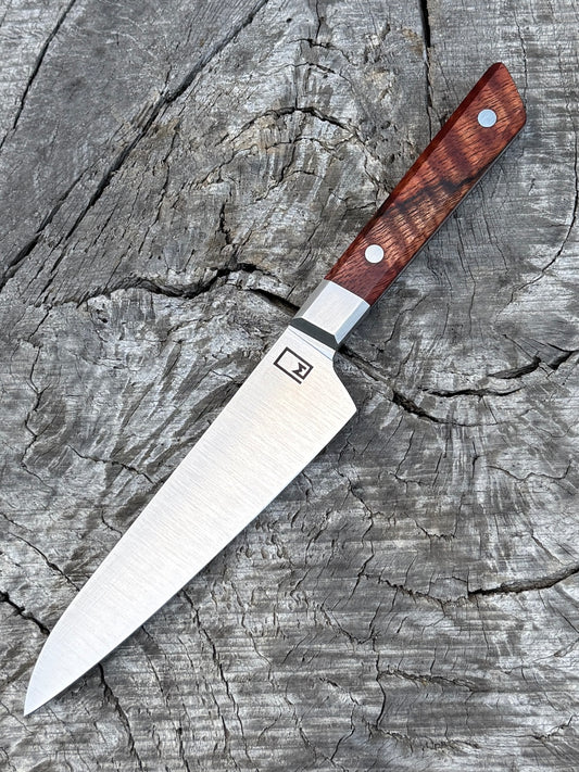 6" Honesuki - Stainless AEB-L with Curly Mango and stainless pins