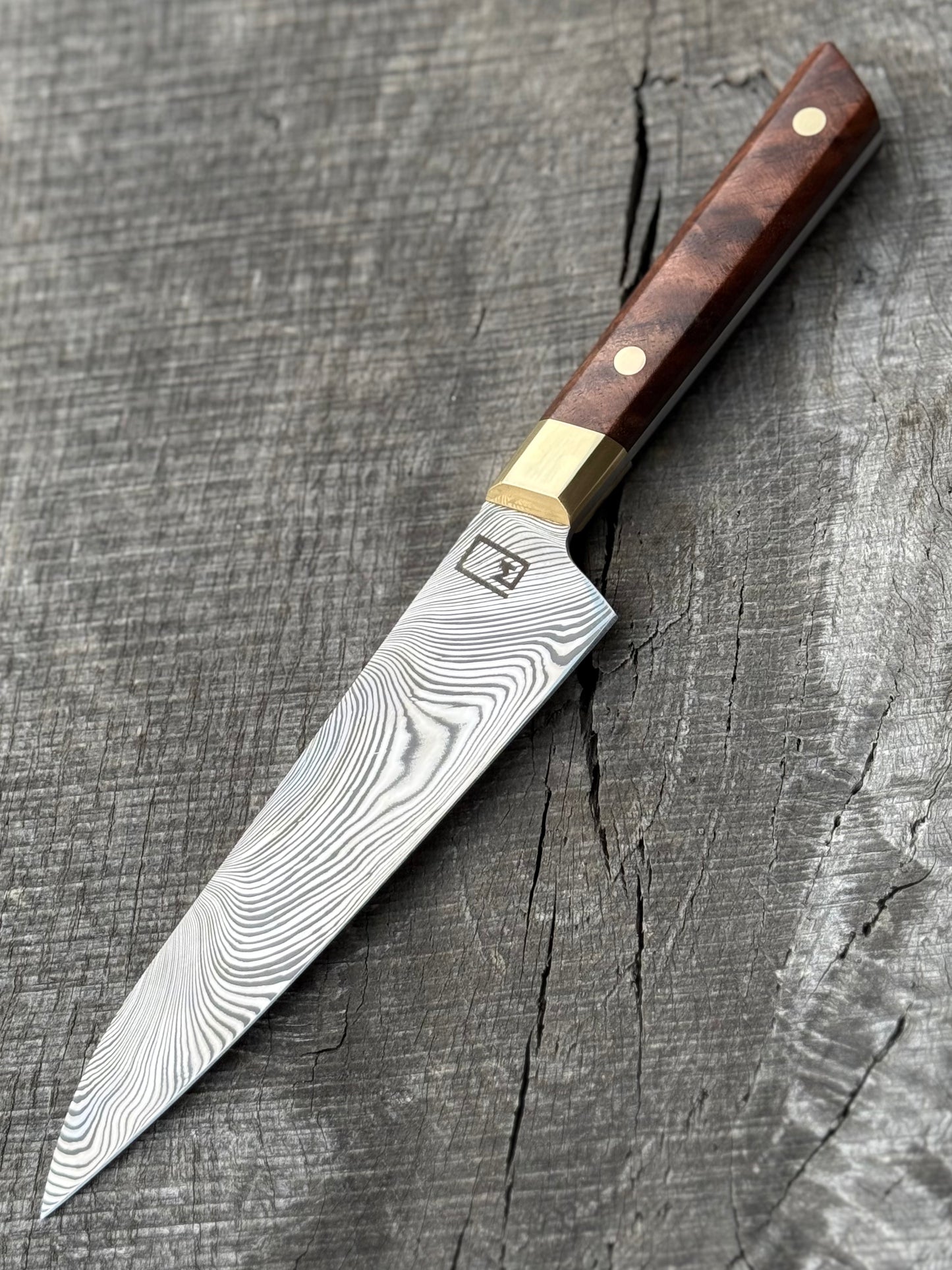 Fusion Series: Petty/Honesuki – Stainless Damascus
