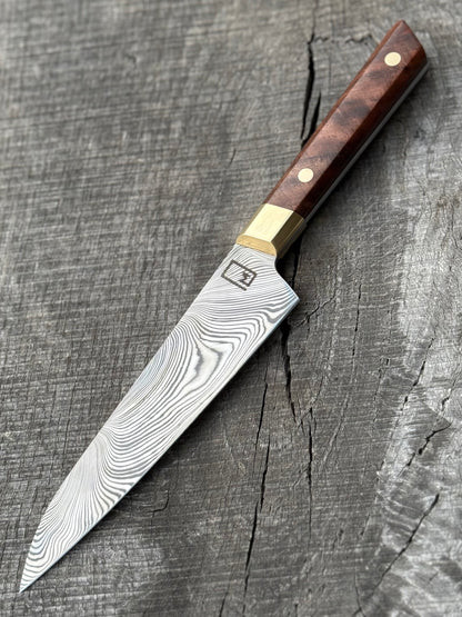 Fusion Series: Petty/Honesuki – Stainless Damascus
