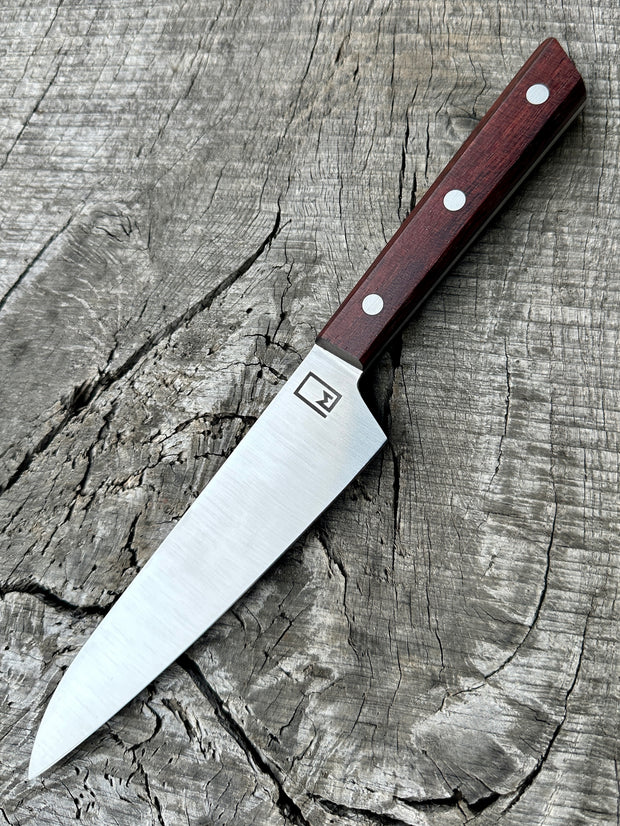 6" Honesuki - Stainless AEB-L with Bubinga and stainless pins