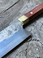 215mm/8.5" Gyuto Chef - Forged AEB-L with brass and Bubinga