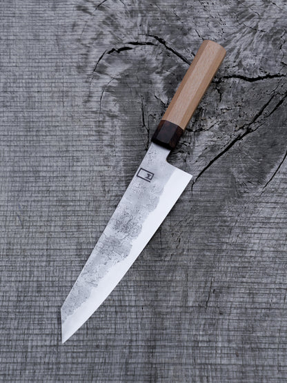K-tip Gyuto – 8.75" San Mai Steel Blade, Sycamore and Iron Wood Handle