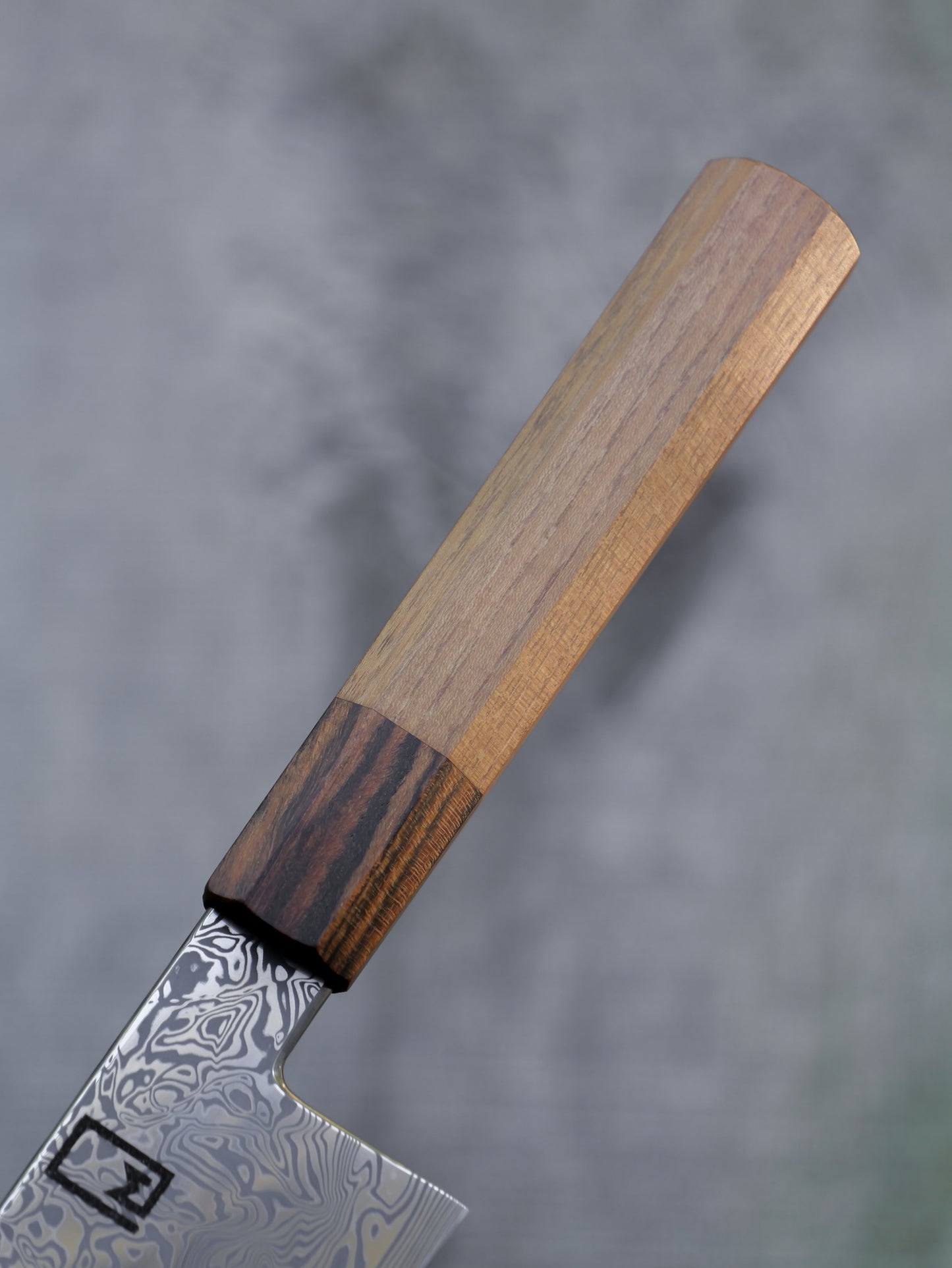 Gyuto – 9.5" Stainless Damascus Steel Blade, Locust and Bocote Handle