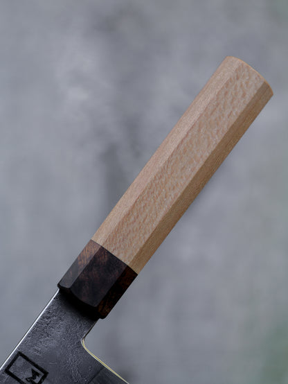 K-tip Gyuto – 8.75" San Mai Steel Blade, Sycamore and Iron Wood Handle