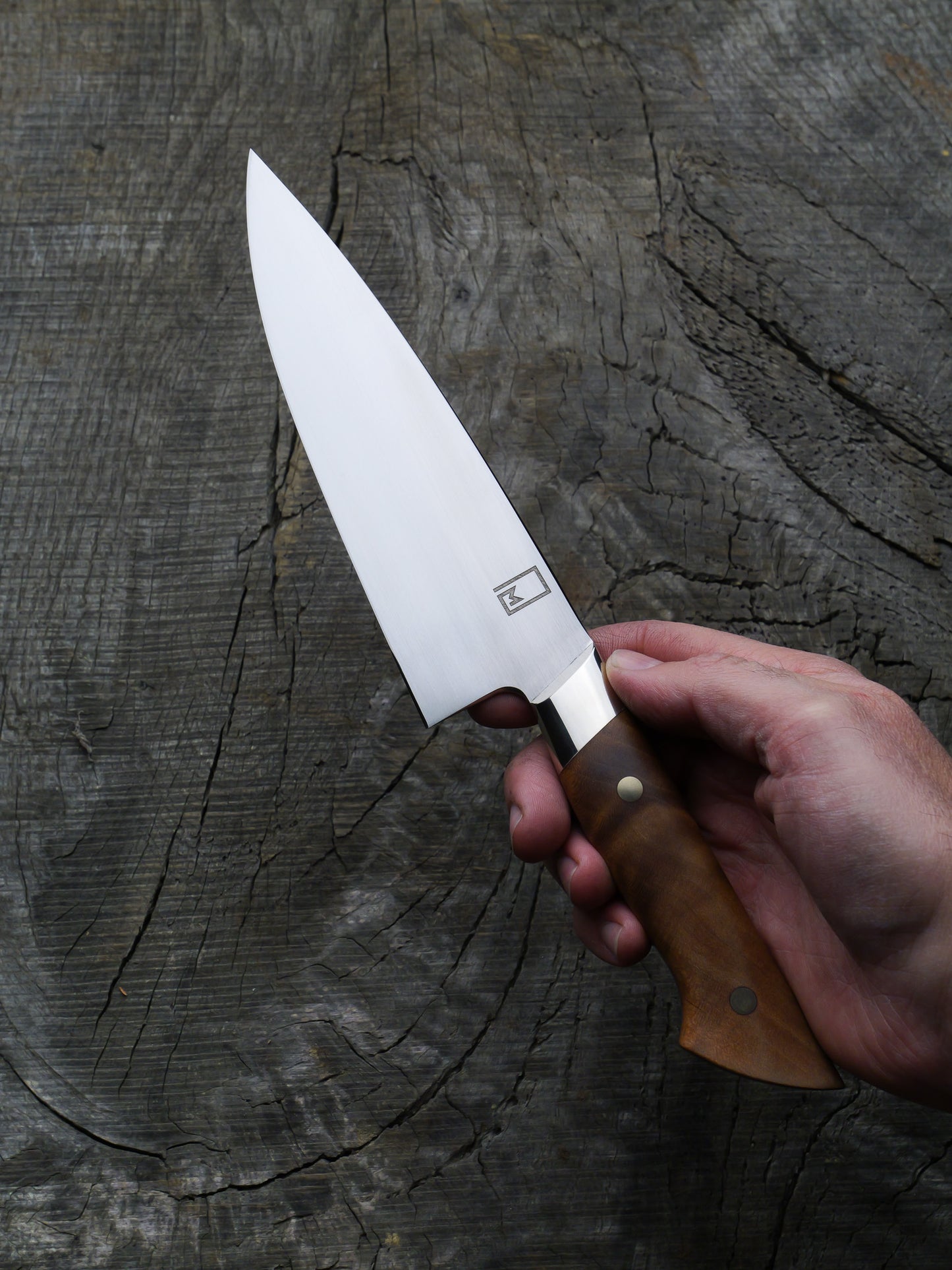 Petty Chef – Stainless Steel Blade, Cherry & Nickel Silver Handle