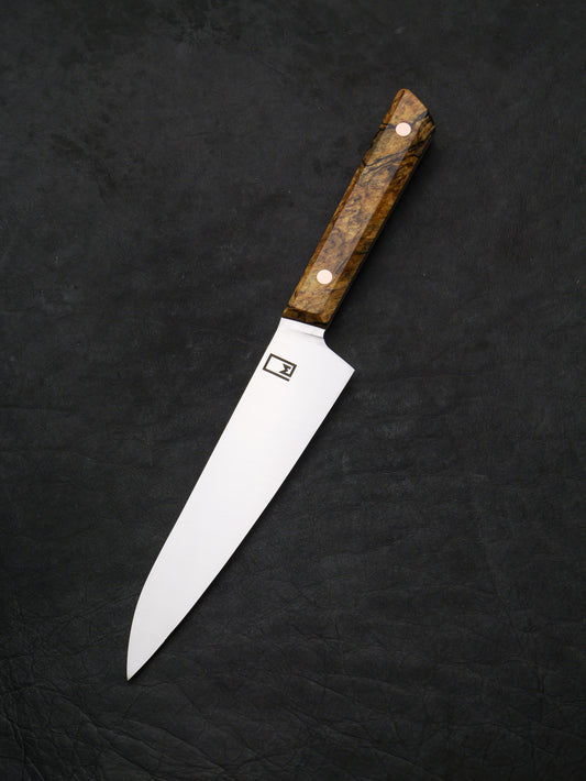 Fusion Honesuke – 6" Stainless Blade, Spalted Maple Handle