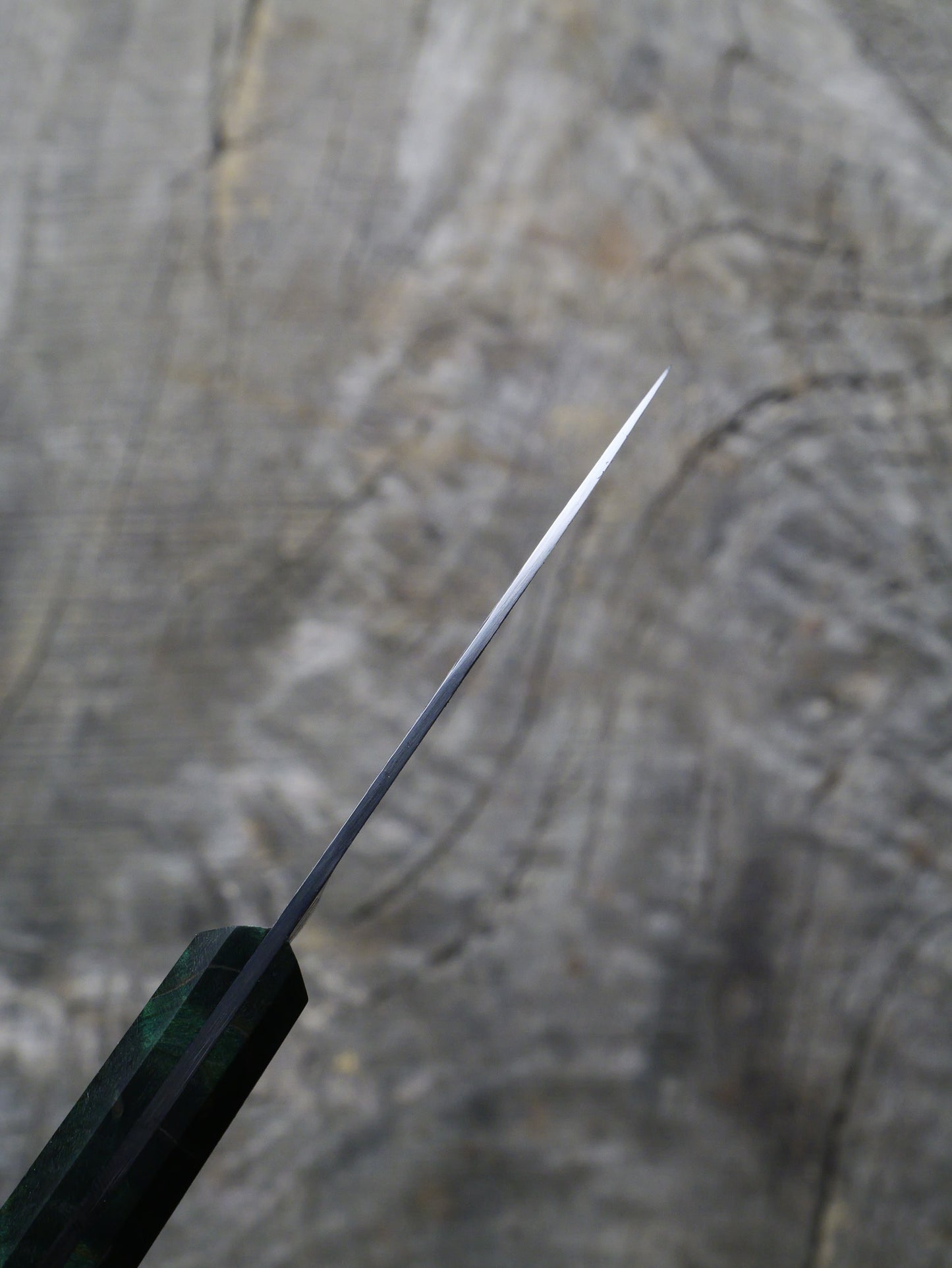 Paring Knife –– Carbon Damascus Steel & Mango
