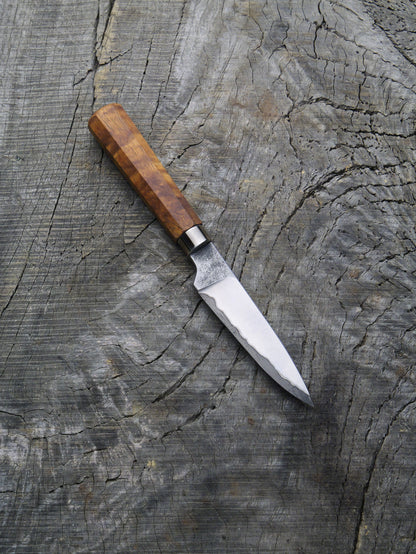 Paring Knife –– Japanese San-Mai, Koa & Stainless Steel
