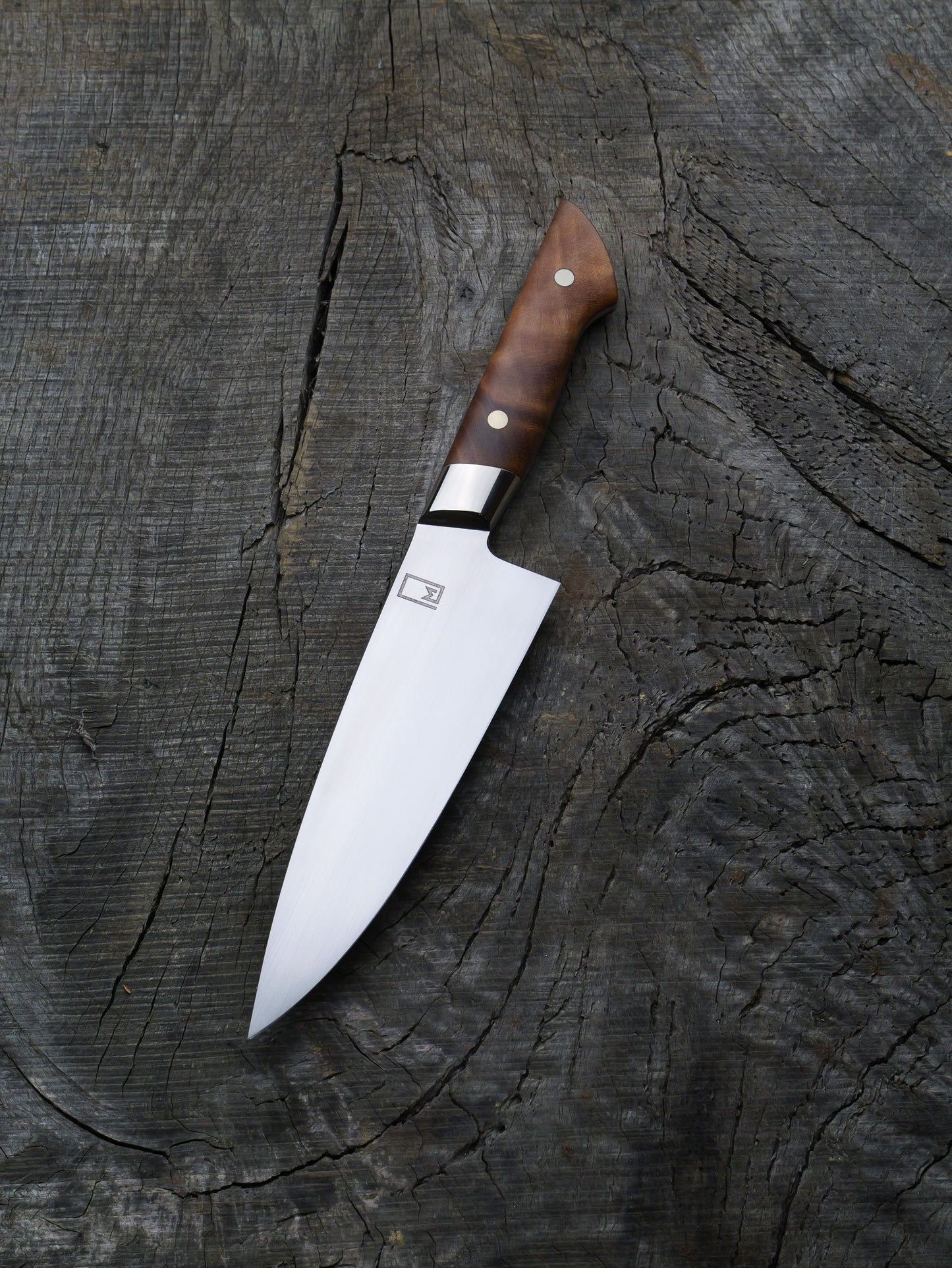 Petty Chef – Stainless Steel Blade, Cherry & Nickel Silver Handle