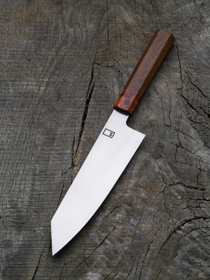 Bunka – Stainless Steel Blade, Reclaimed Teak & Amboina Burl Handle