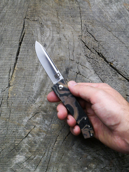 Slip Joint Folding Knife – Camo G-10 & Stainless Steel