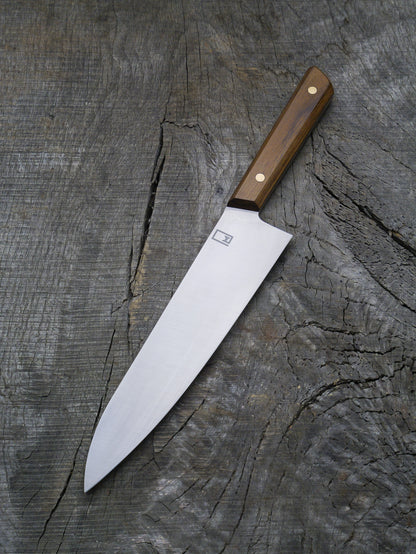 Fusion Gyuto – Stainless Steel Blade, Reclaimed Teak Handle