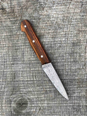 3.5" Damasteel Paring Knife with Rosewood Handle