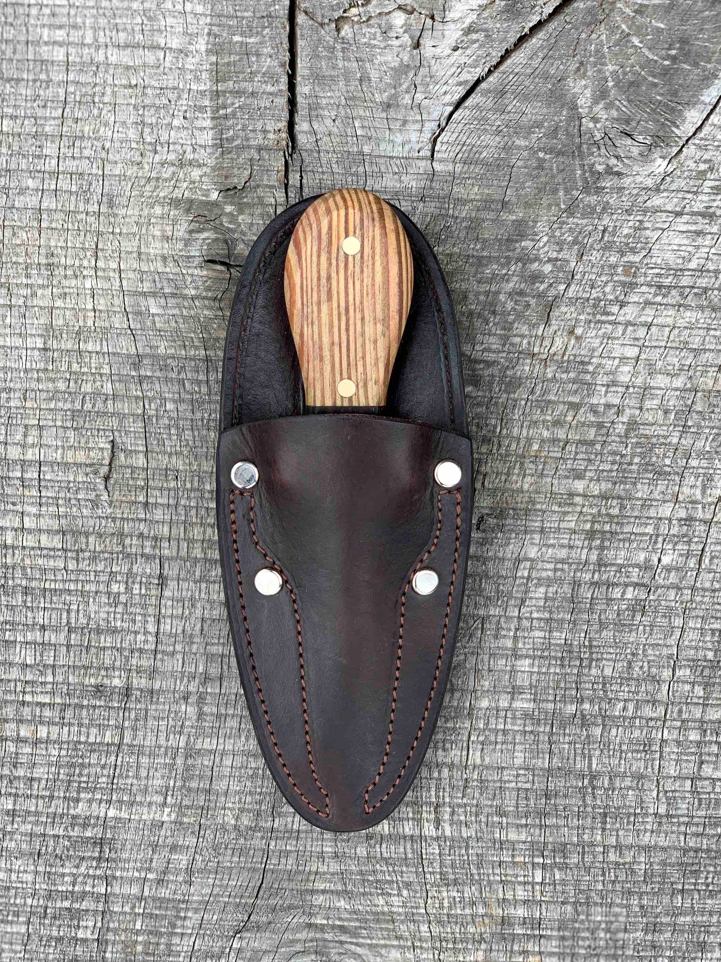 Motha Shucka: Heart Pine, Brass and Wenge
