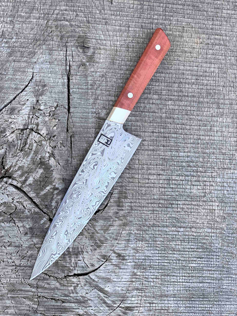 8.5" Damasteel Chef's Knife with Pink Ivory