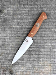 4.5" Paring Knife with Micarta and Petoskey Stone