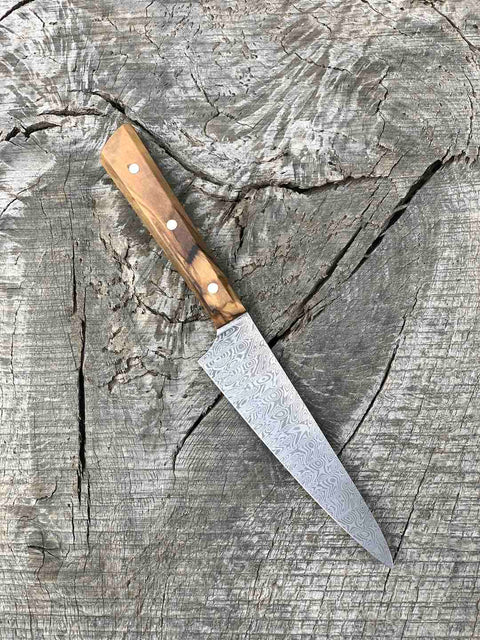 5" Petty Kitchen Knife with Olive Wood Handle