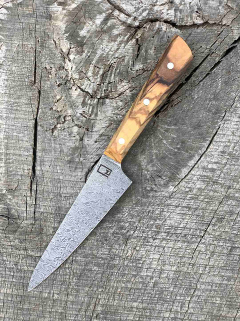 5" Petty Kitchen Knife with Olive Wood Handle