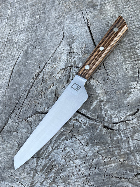 140 mm / 5.5" Honesuki - Stainless AEB-L with Zebrawood and Nickel Silver